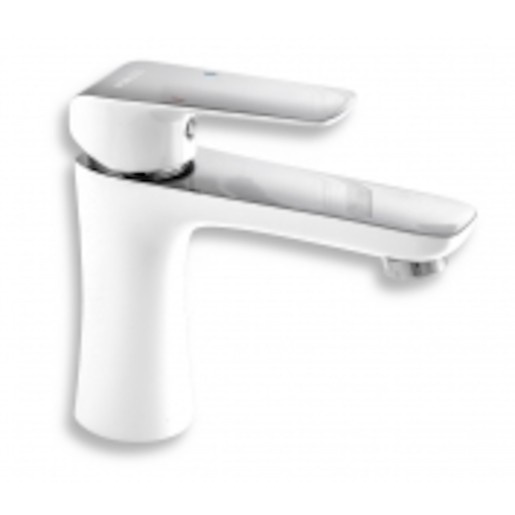 Umyvadlová baterie s výpustí Nobless Tina bílá/chrom NOVASERVIS 38003,1