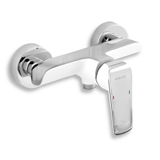 Baterie sprchová nástěnná 150 mm bílá/chrom