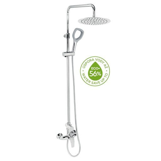 Novaservis Metalia ECO+ sprchový systém na stěnu s pákovou baterií chrom seteco/57,0 SETECO57.0
