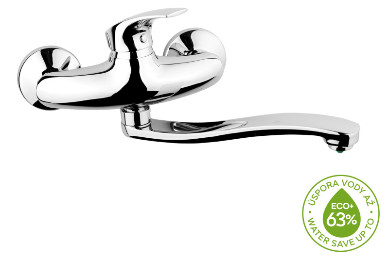 Novaservis Metalia ECO+ dřezová baterie s otočným ramínkem chrom 57070,0e 57070.0E