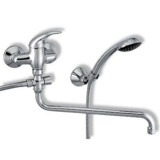 Baterie paneláková nástěnná 100 mm chrom