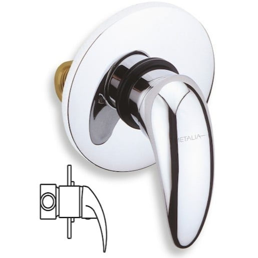 Baterie sprchová podomítková chrom