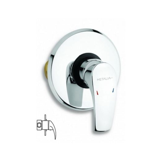 Baterie sprchová podomítková chrom