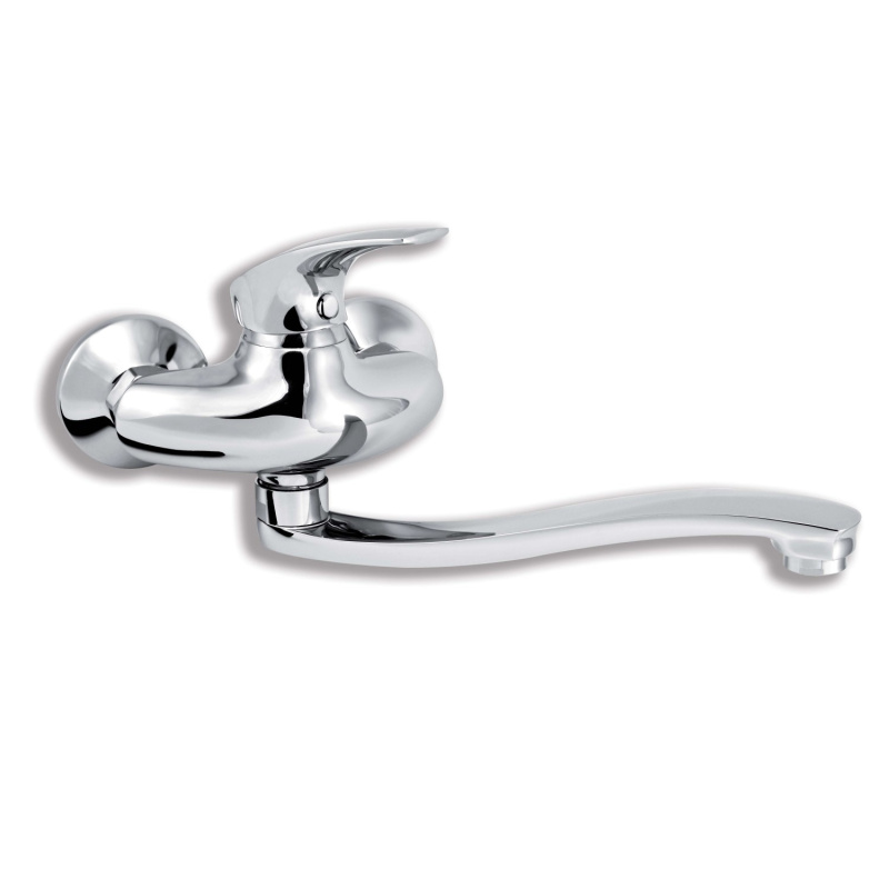 Novaservis Metalia 57 dřezová baterie s otočným ramínkem 100 mm chrom 57074.0