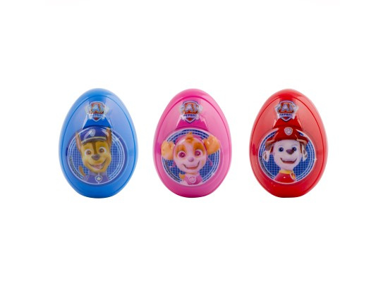 Paw Patrol Collection Egg - vejce s 3D reliéfem, cukrovinkou a hračkou 10g, 1ks mix barevných variant