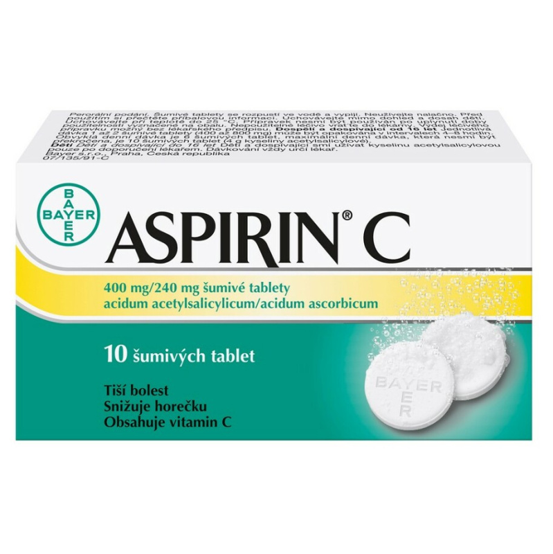ASPIRIN C 400MG/240MG šumivá tableta 10