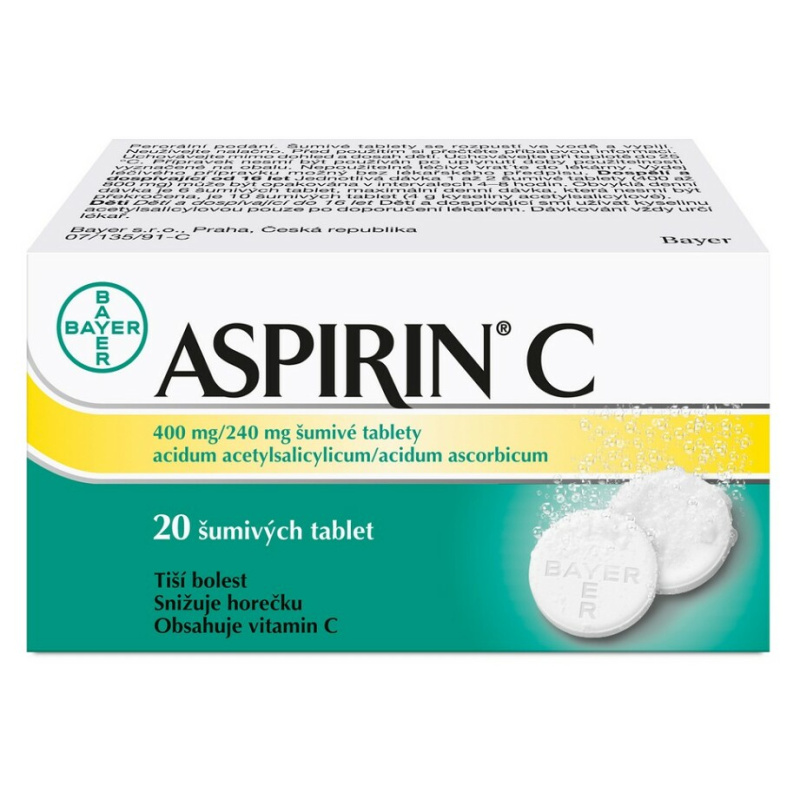 ASPIRIN C 400MG/240MG šumivá tableta 20
