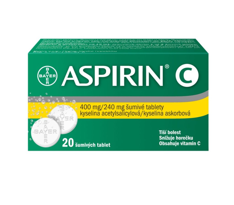 ASPIRIN C 400MG/240MG šumivá tableta 20