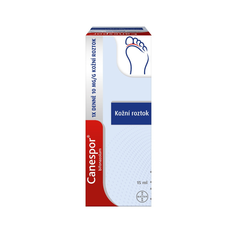 CANESPOR 1X DENNĚ 0,01G/G Kožní roztok 15ML
