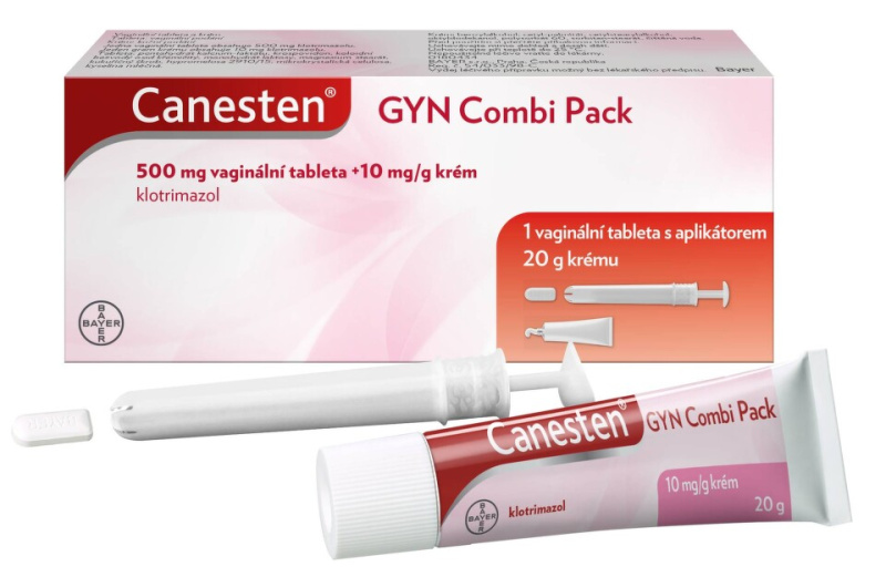 CANESTEN GYN COMBI PACK 500MG+10MG/G Krém + vaginální tableta 1+20G