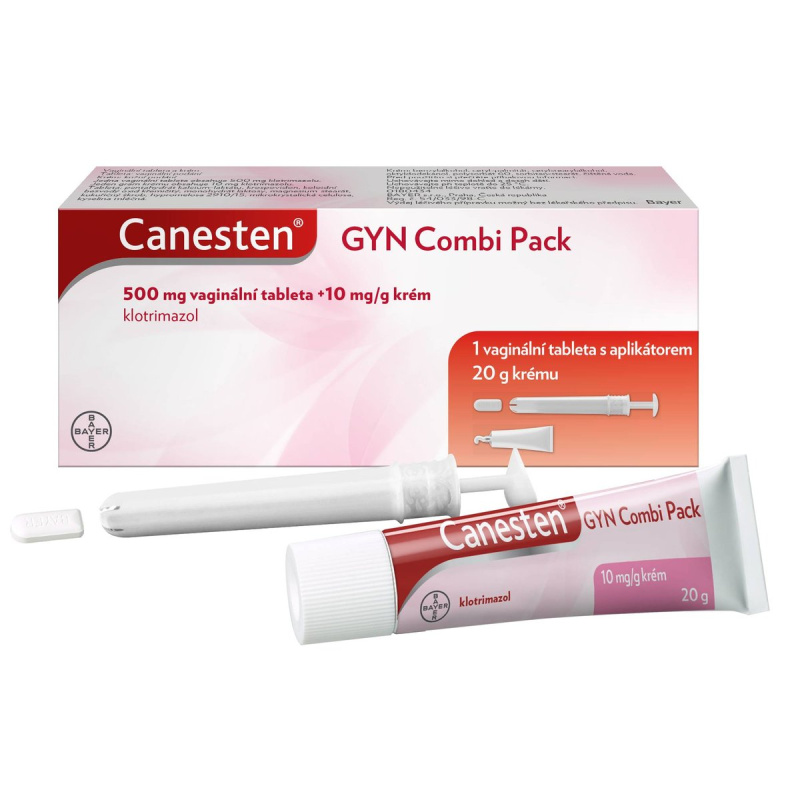 CANESTEN GYN COMBI PACK 500MG+10MG/G Krém + vaginální tableta 1+20G