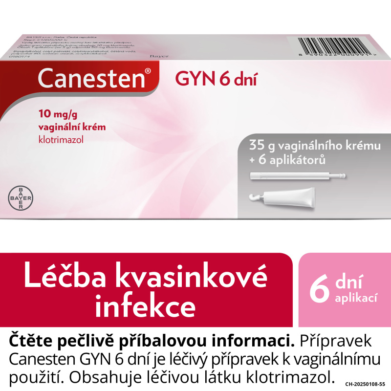 CANESTEN GYN 6 DNÍ 0,01G/G Vaginální krém 35G+APL