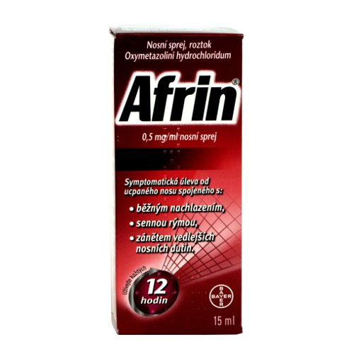 AFRIN 0,5 mg/ml nosní sprej 15 ml