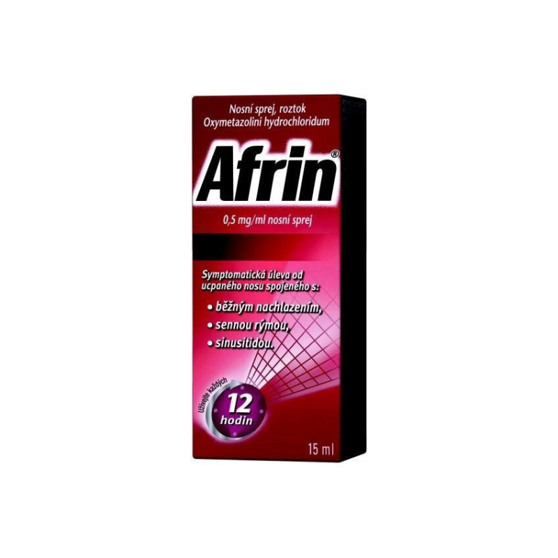 AFRIN 0,5 mg/ml nosní sprej 15 ml