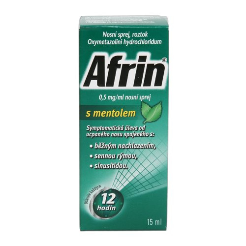 Afrin s mentolem 0,5 mg/ml nosní sprej