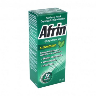 Afrin s mentolem 0,5 mg/ml nosní sprej