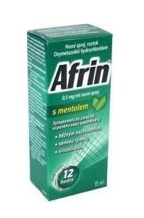 Afrin s mentolem 0,5 mg/ml nosní sprej