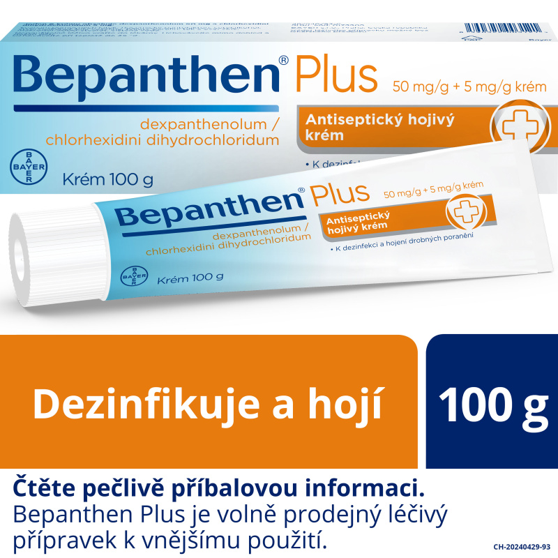 BEPANTHEN PLUS 50MG/G+5MG/G krém 100G