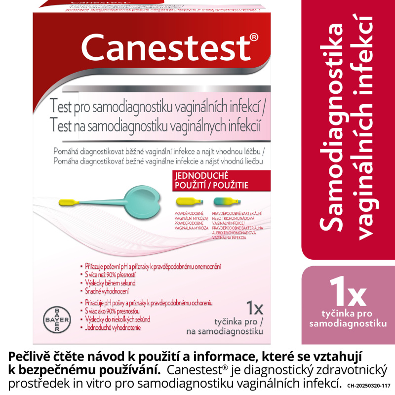 Canestest test pro samodiagnostiku vagin.infekcí
