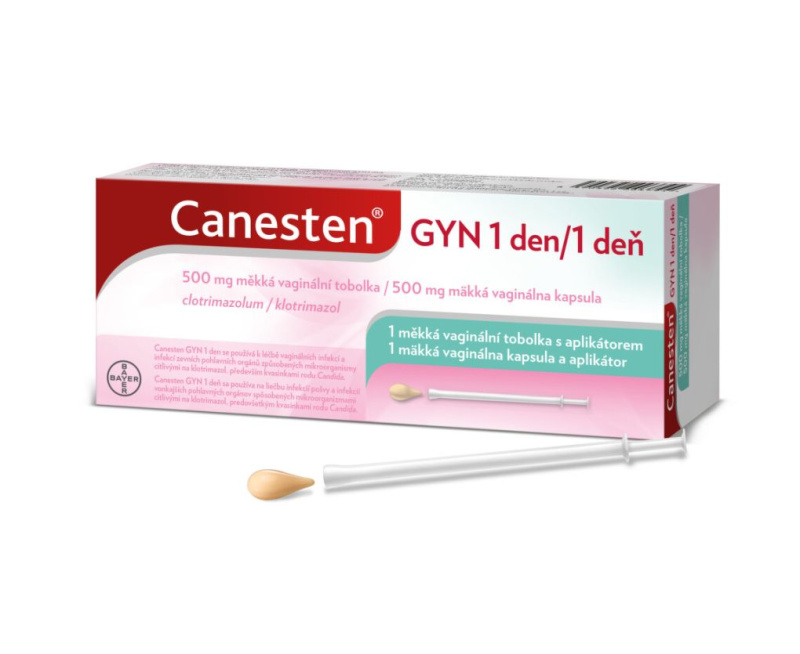 CANESTEN GYN 1 DEN 500MG Měkká vaginální tobolka 1