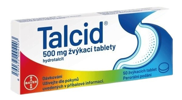 TALCID 500MG žvýkací tableta 50 I