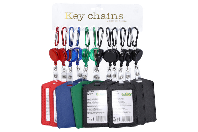 Jmenovka na klíče s rollerem a karabinou