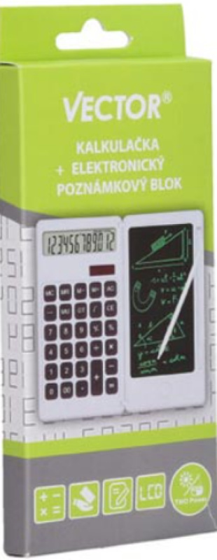 Kalkulačka a elektronický poznámkový blok Vector