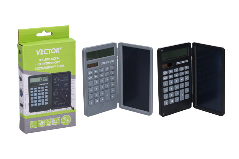 Kalkulačka a elektronický poznámkový blok Vector