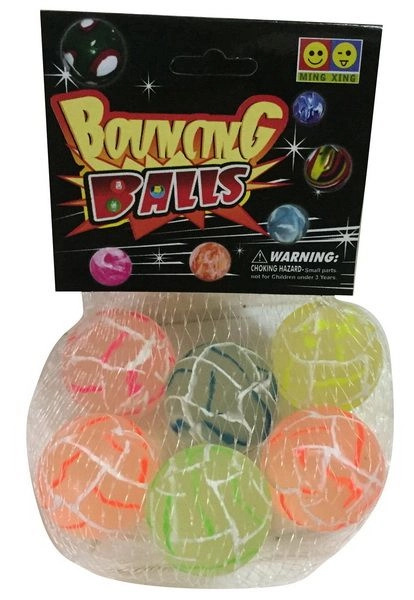 Barevné skákací koule set 6 ks