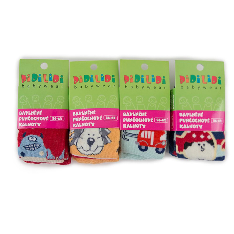 punčochy 4pack, holka, Pidilidi, PD368-01 - 56/62