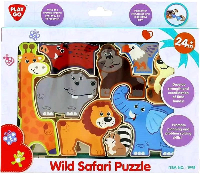 Playgo divoké safari skládačka 9 ks