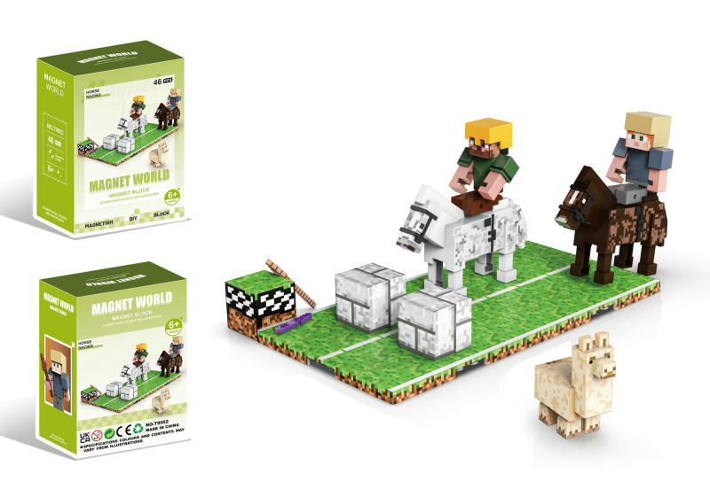 Stavebnice Magnet World Jízda na koni