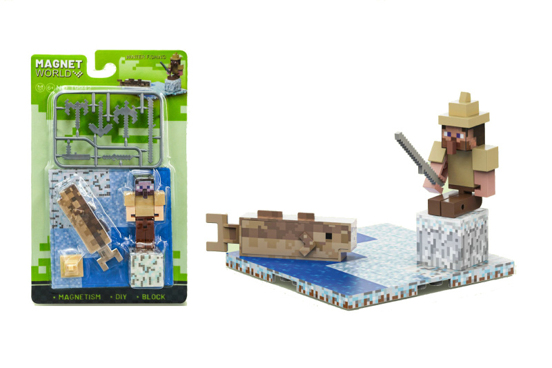 Stavebnice Magnetická Zimní Rybaření