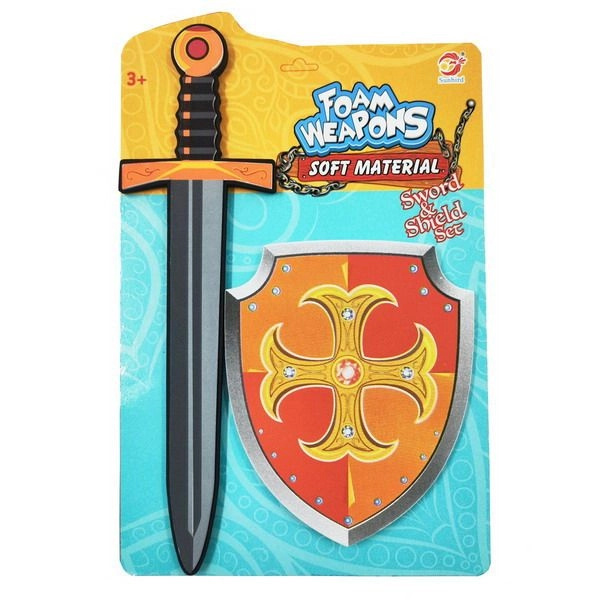 Pěnový meč a štít 42,5 cm