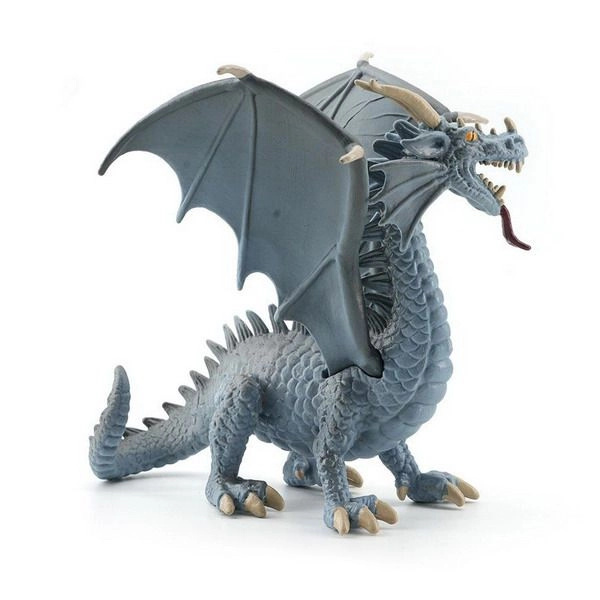 Figurka Drak šedý 15,5 cm