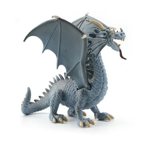 Figurka Drak šedý 15,5 cm