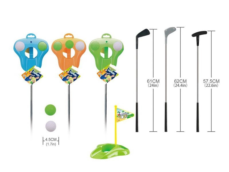 Golfová sada s holemi, míčky a jamkou