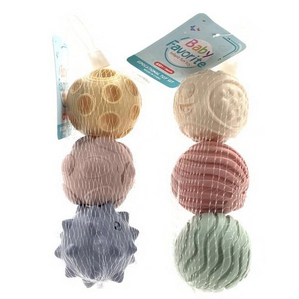 Sada texturovaných míčků 3 ks 6 cm