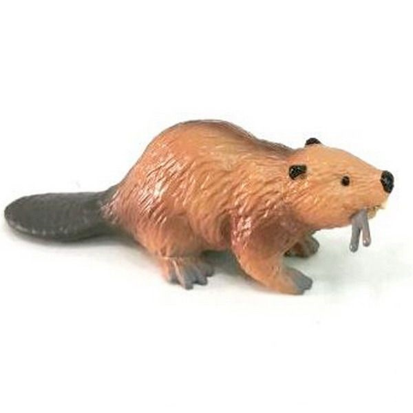 Figurka bobr s větvičkou