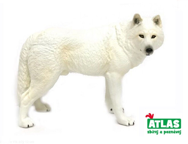 Figurka vlk bílý 12 cm