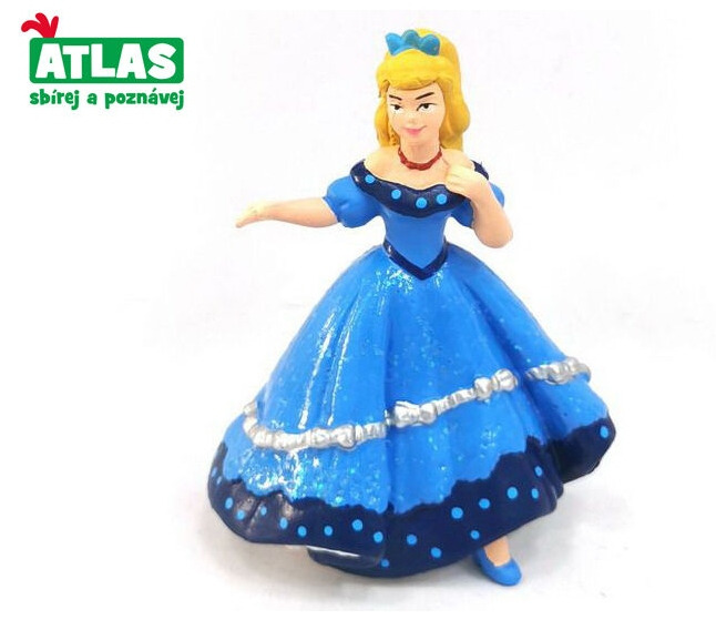 Figurka princezna v modrých šatech