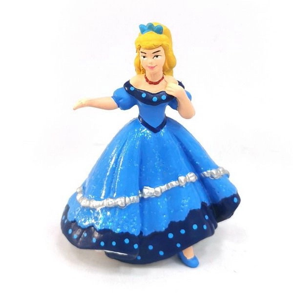Figurka princezna v modrých šatech
