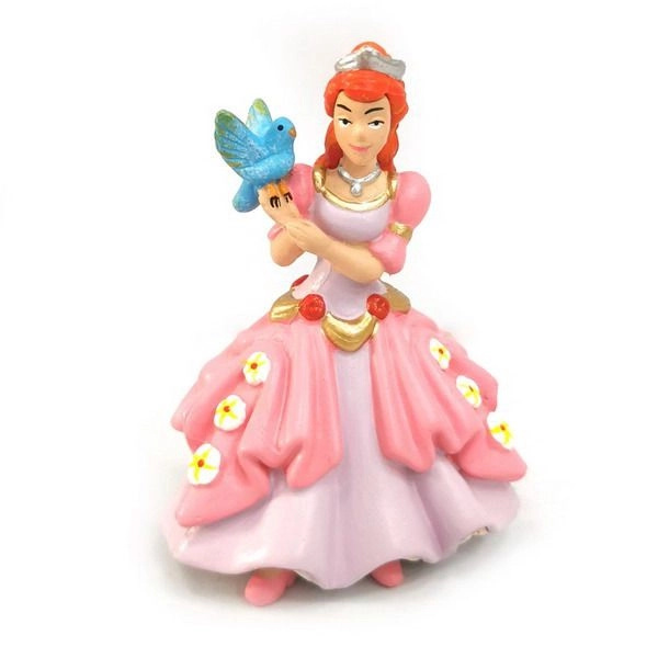 Figurka princezna s ptáčkem