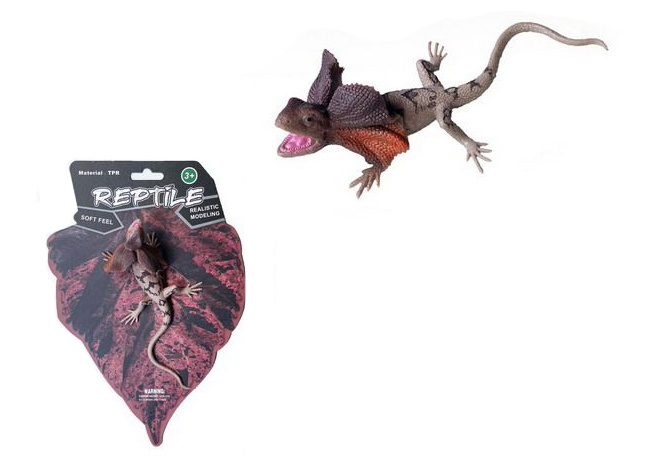 Gumová ještěrka agama límcová