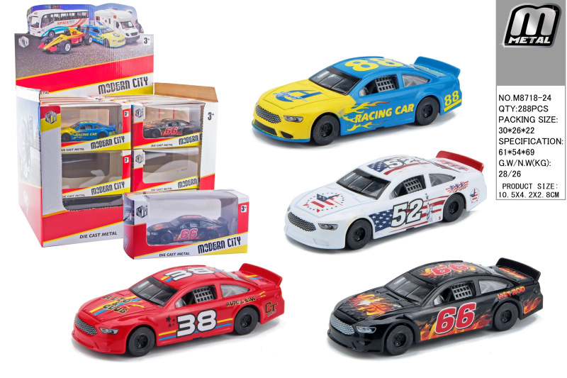 Závodní auto na zpětný pohon 10,5 cm