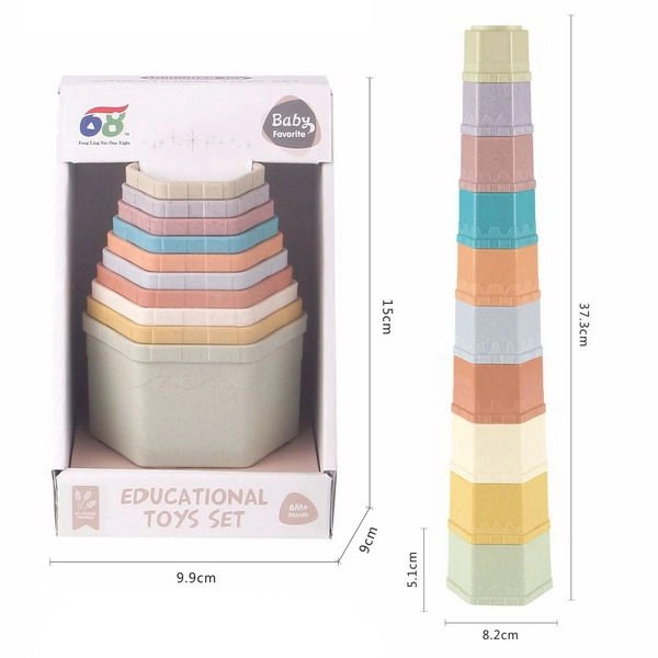 Stohovací šestihranné kelímky