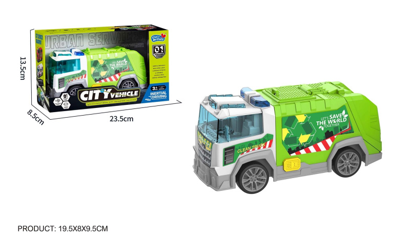 Auto popelář s efekty