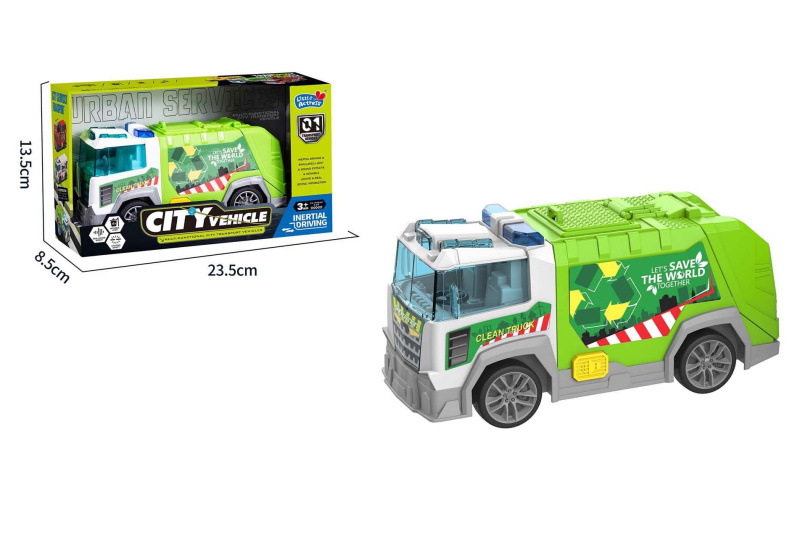 Auto popelář s efekty