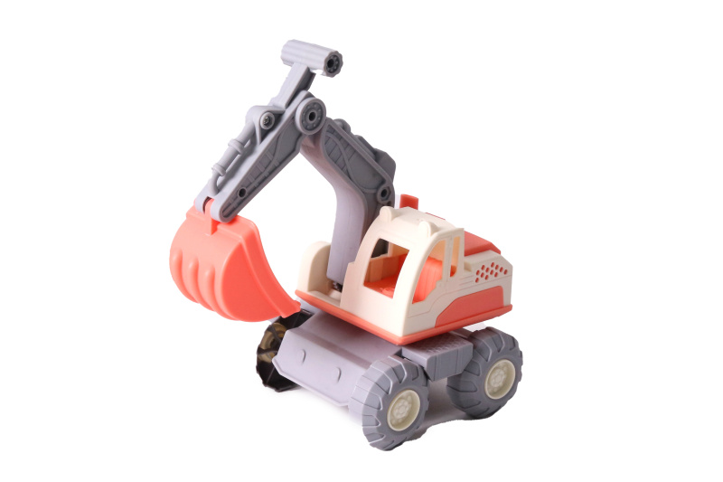 Dětský bagr s volnými koly 20 cm