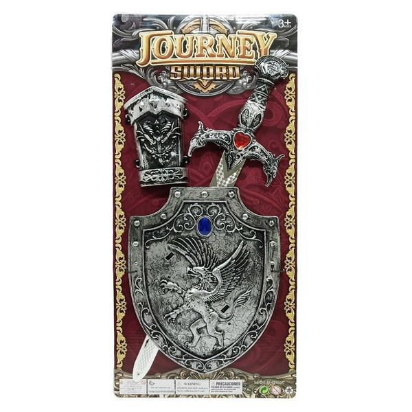 Stříbrný meč a štít set pro děti